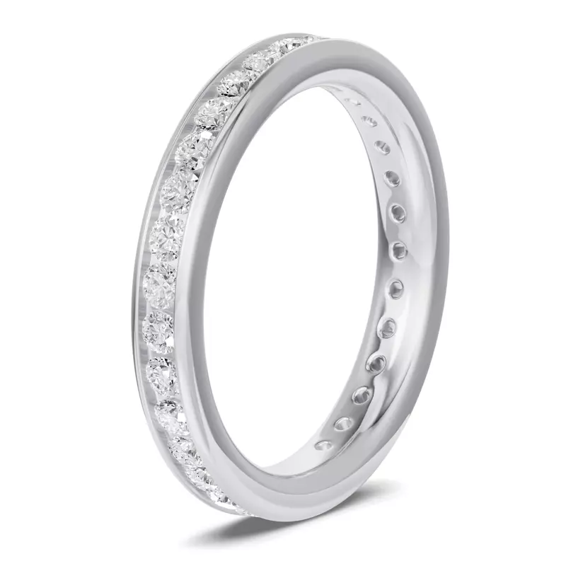 Platinum Channel-Set Diamond Eternity Band (1.00ct. tw.)
