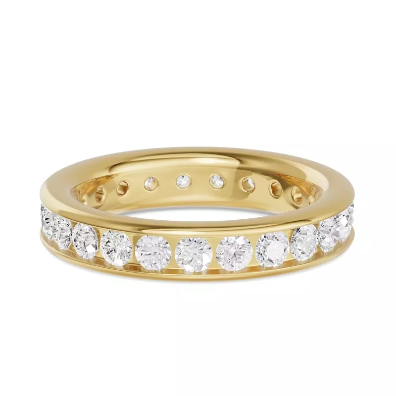 14K Yellow Gold Channel-Set Lab Eternity Band (2.00ct. tw.)