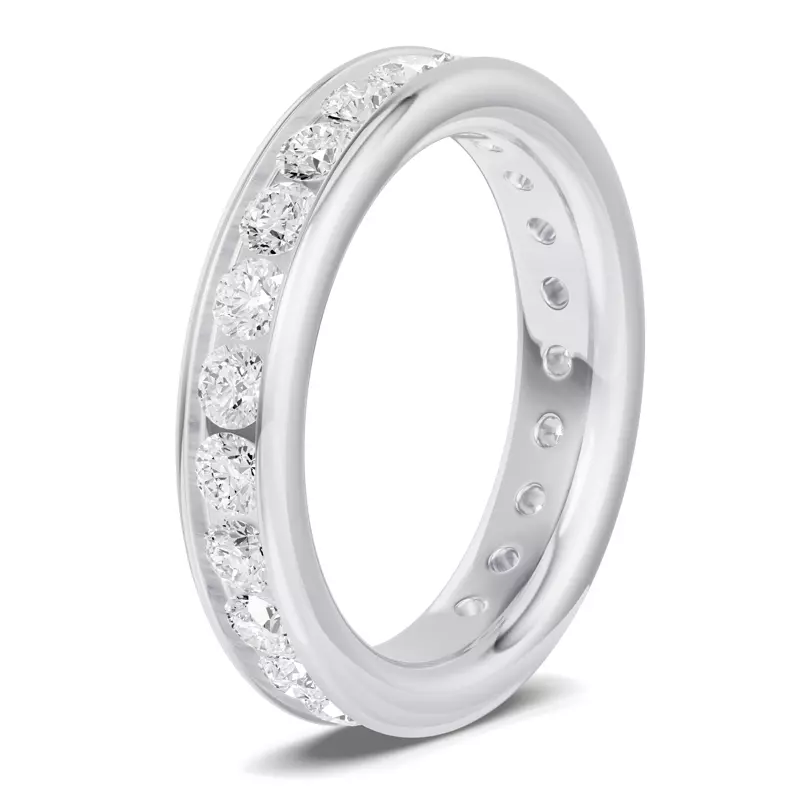 Platinum Channel-Set Diamond Eternity Band (2.00ct. tw.)
