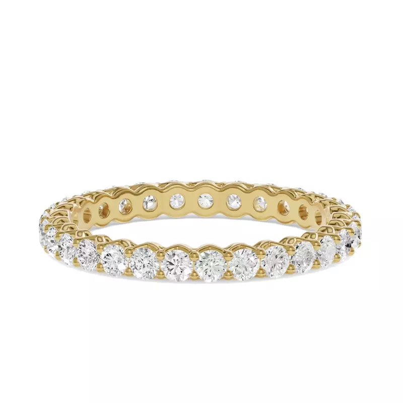 14K Yellow Gold Unity Prong Lab Eternity Band (1.00ct. tw.)