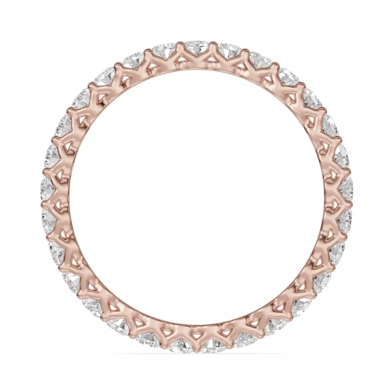 18K Rose Gold Unity Prong Lab Eternity Band (1.00ct. tw.)