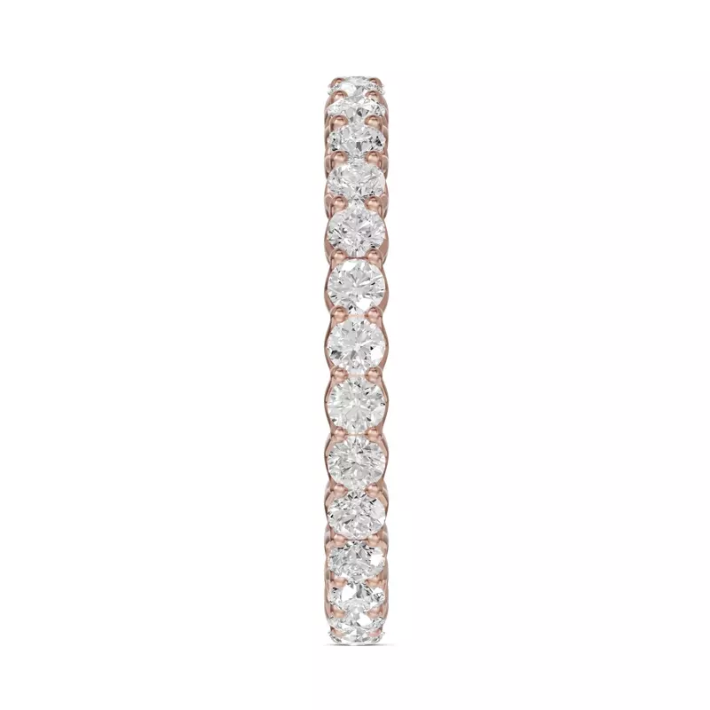 18K Rose Gold Unity Prong Lab Eternity Band (1.00ct. tw.)
