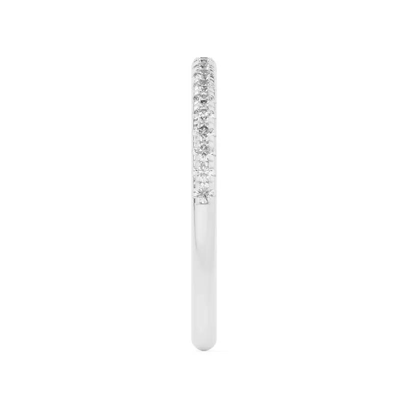 14K White Gold Marigold Pavé Band