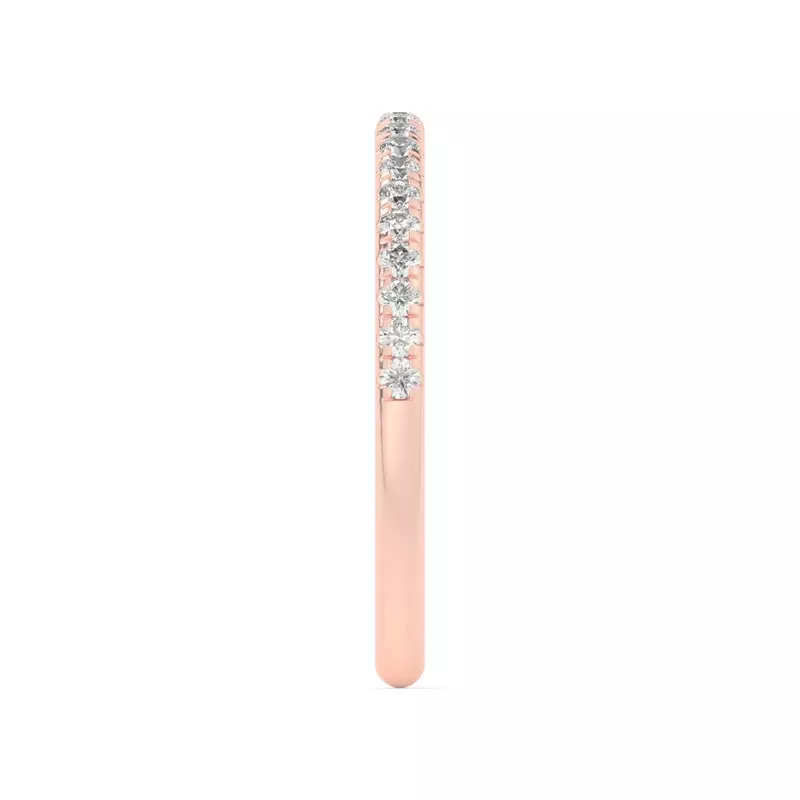 18K Rose Gold Marigold Pavé Band