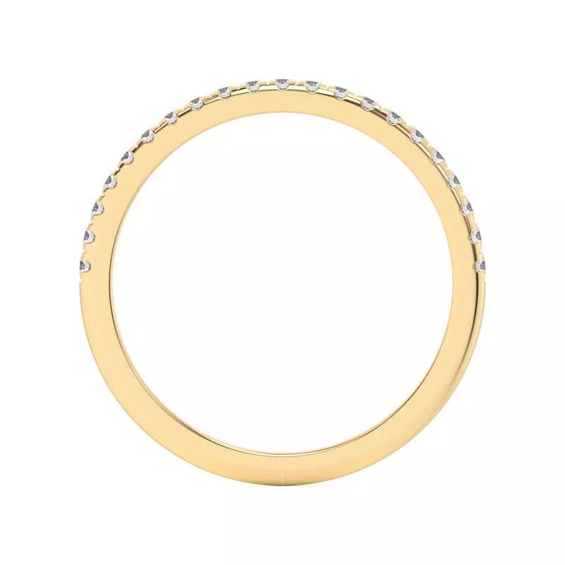 18K Yellow Gold Marigold Pavé Band
