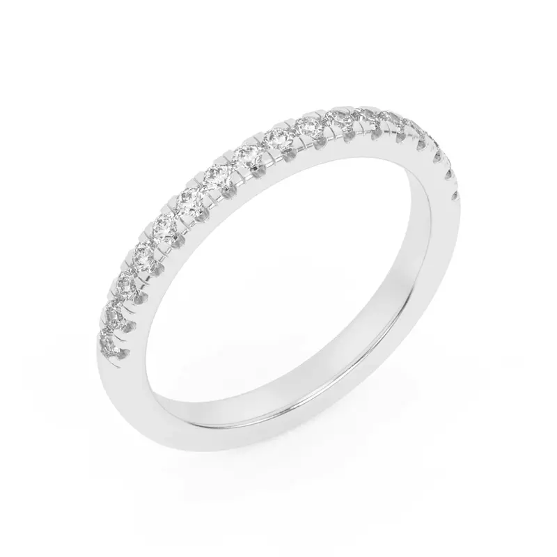 18K White Gold Taryn Pavé Band