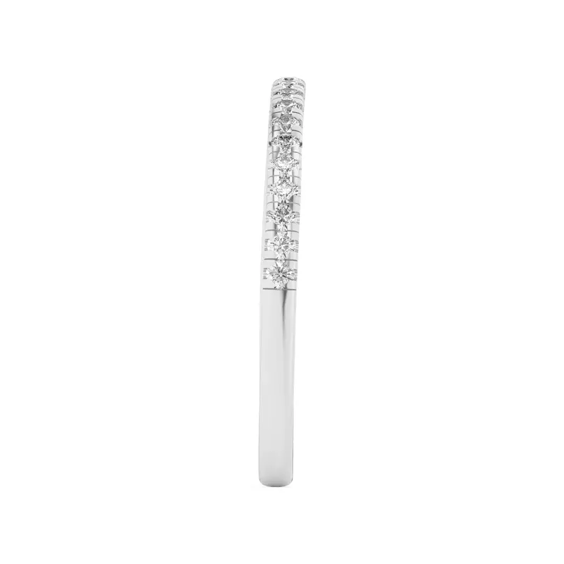 14K White Gold Duplo Pavé Band