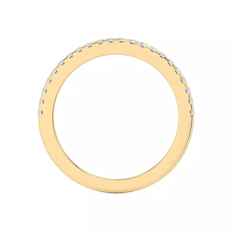14K Yellow Gold Duplo Pavé Band
