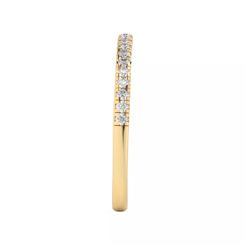 14K Yellow Gold Duplo Pavé Band