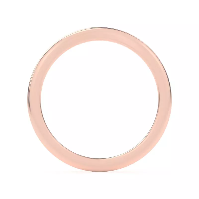 18K Rose Gold Kume Curved Band