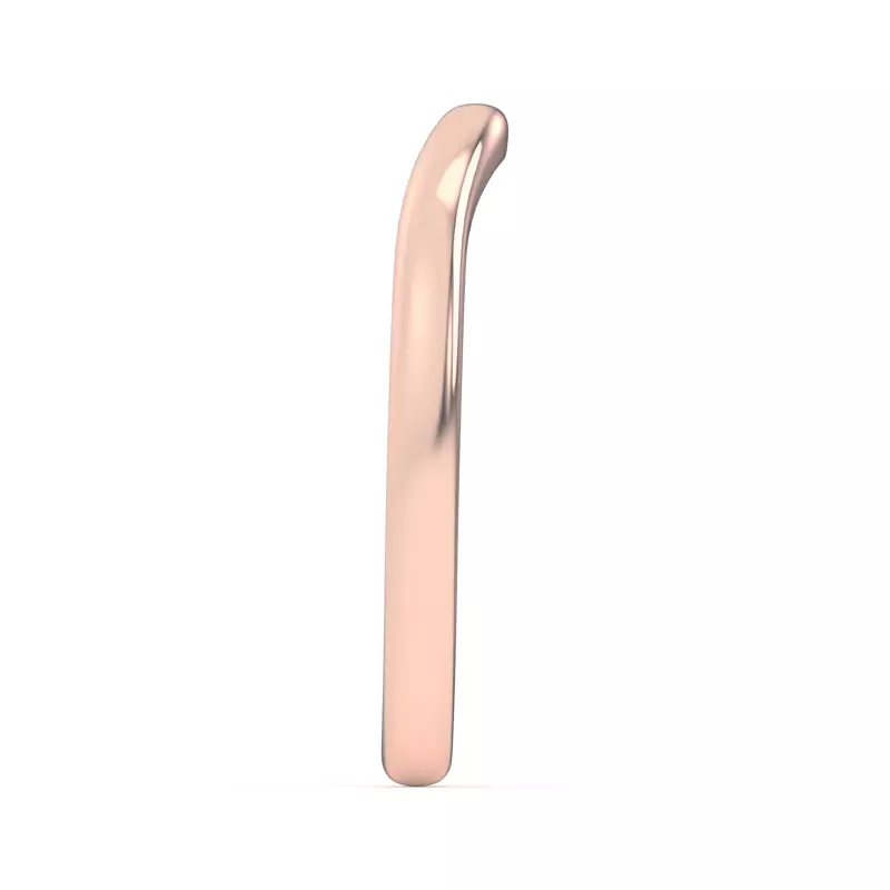 18K Rose Gold Kume Curved Band