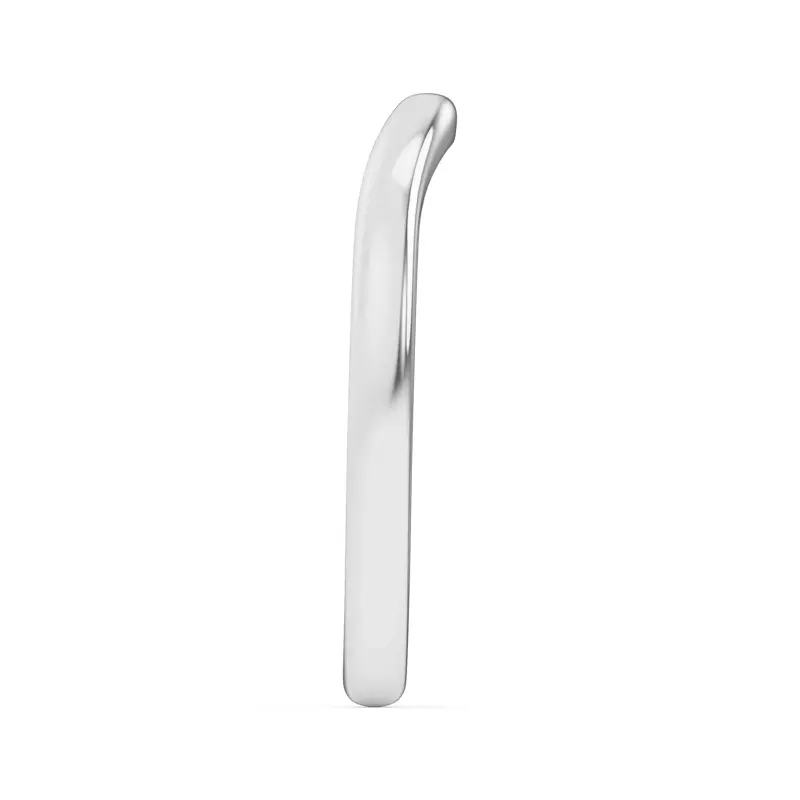18K White Gold Kume Curved Band
