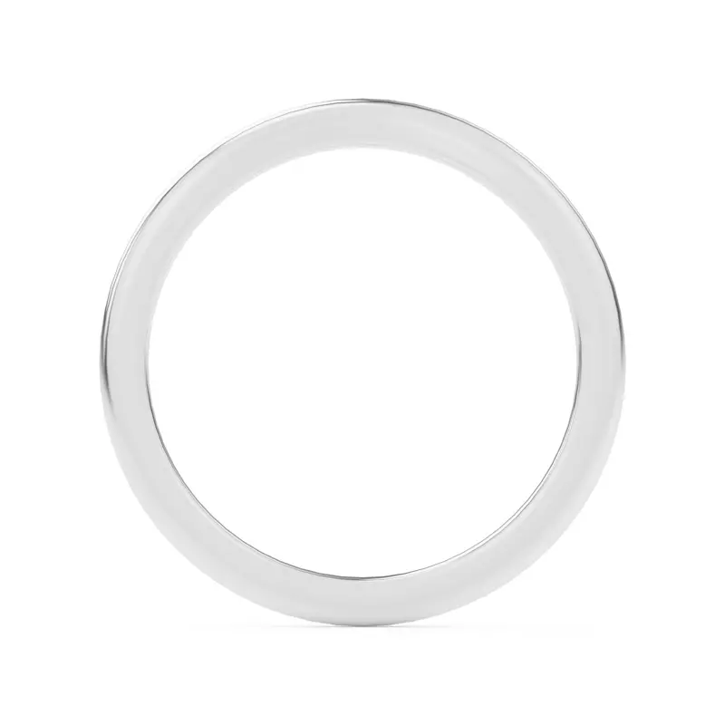 18K White Gold Kume Curved Band