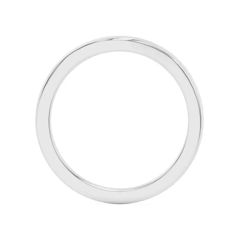 14K White Gold Dara Curved Band