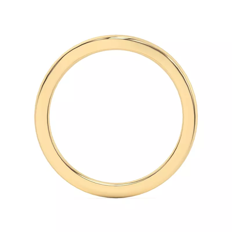 14K Yellow Gold Dara Curved Band
