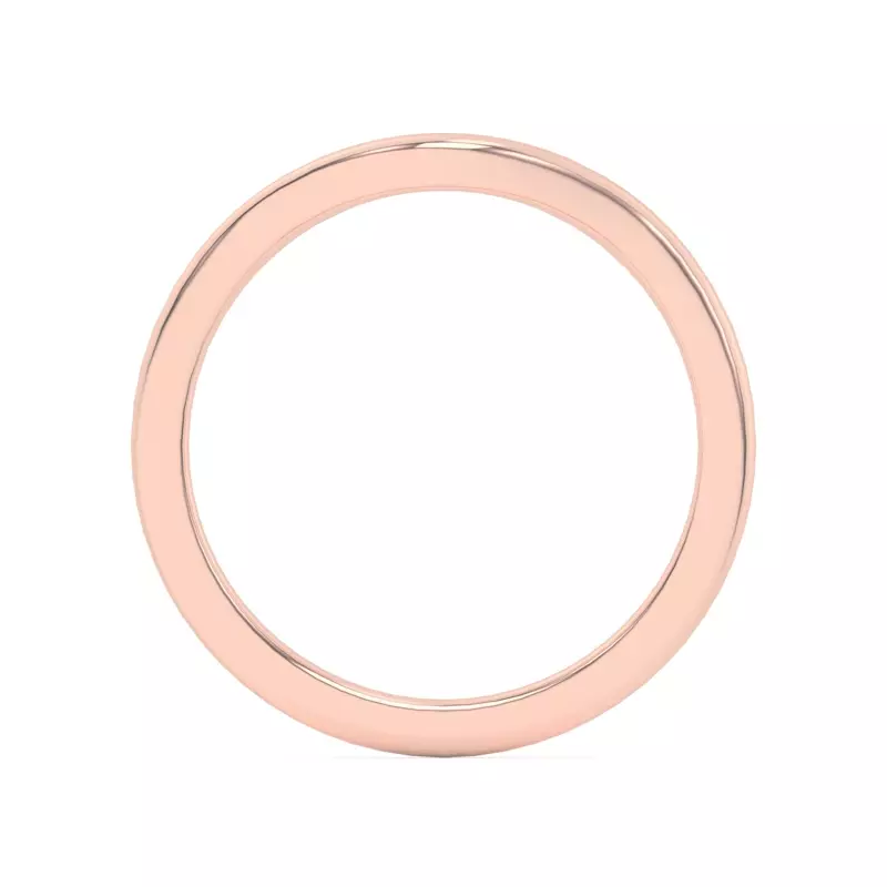 18K Rose Gold Dara Curved Band