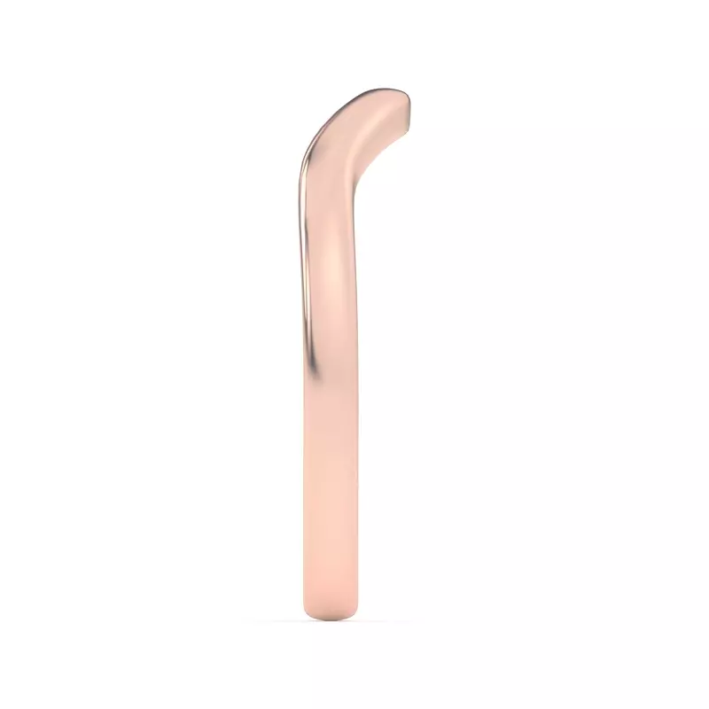 18K Rose Gold Dara Curved Band