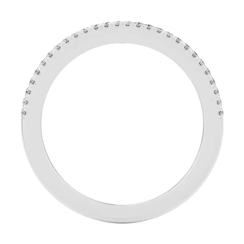18K White Gold Rochelle Triple Row Diamond Band