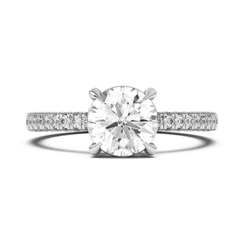 Trio Diamond Engagement Ring