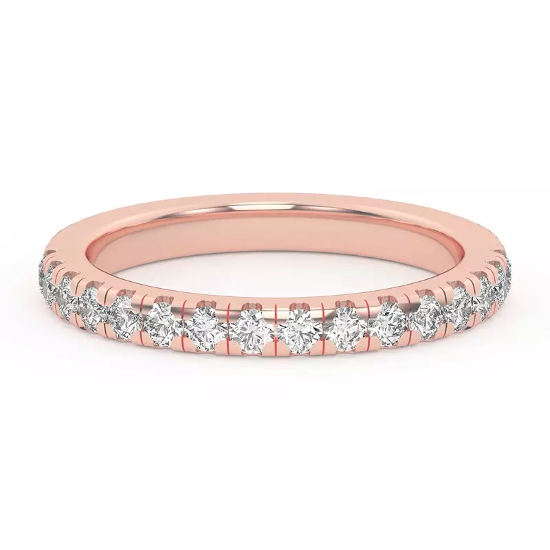 18K Rose Gold Francesca Diamond Band