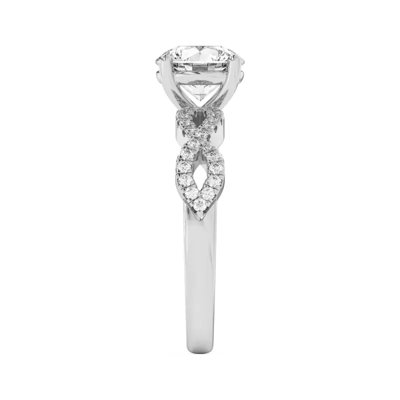 Platinum Infinity Diamond Engagement Ring