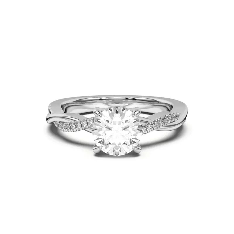 Hana Diamond Twist Engagement Ring