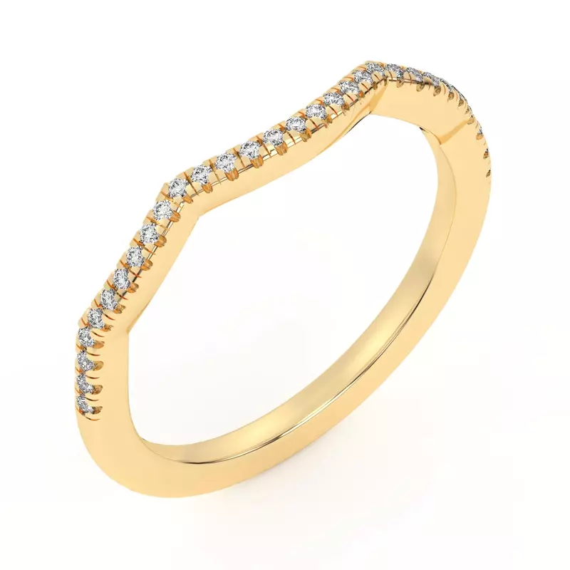 Hana Diamond Curved Band