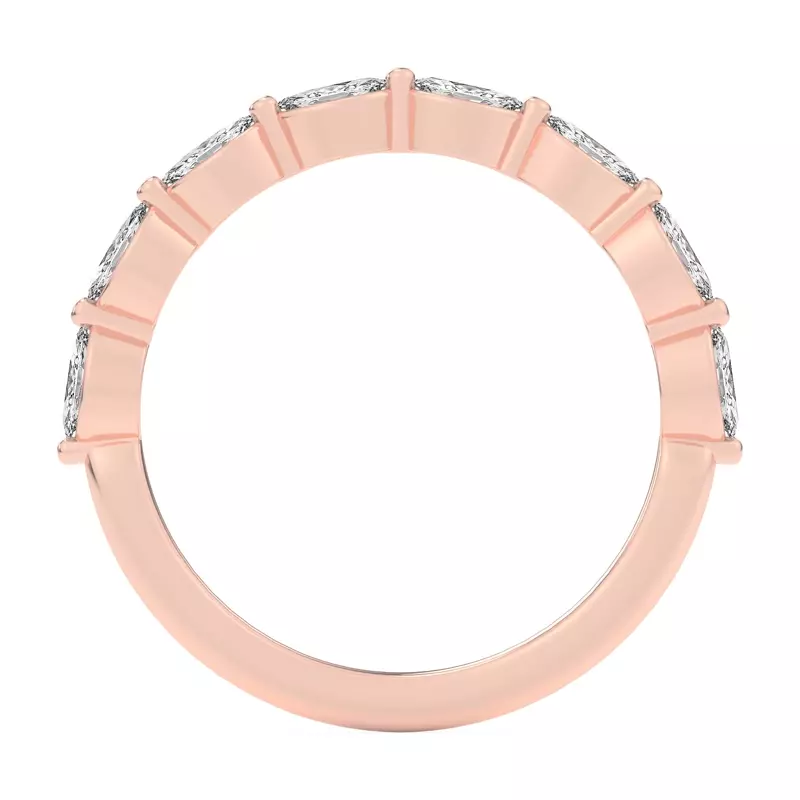 14K Rose Gold Everly Marquise Diamond Band