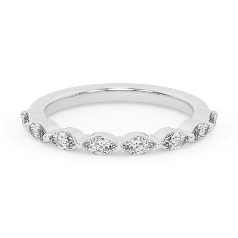 Platinum Everly Marquise Diamond Band