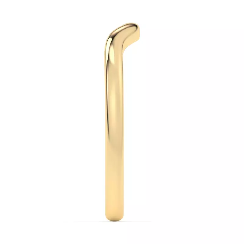 14K Yellow Gold Belinda Curved Band