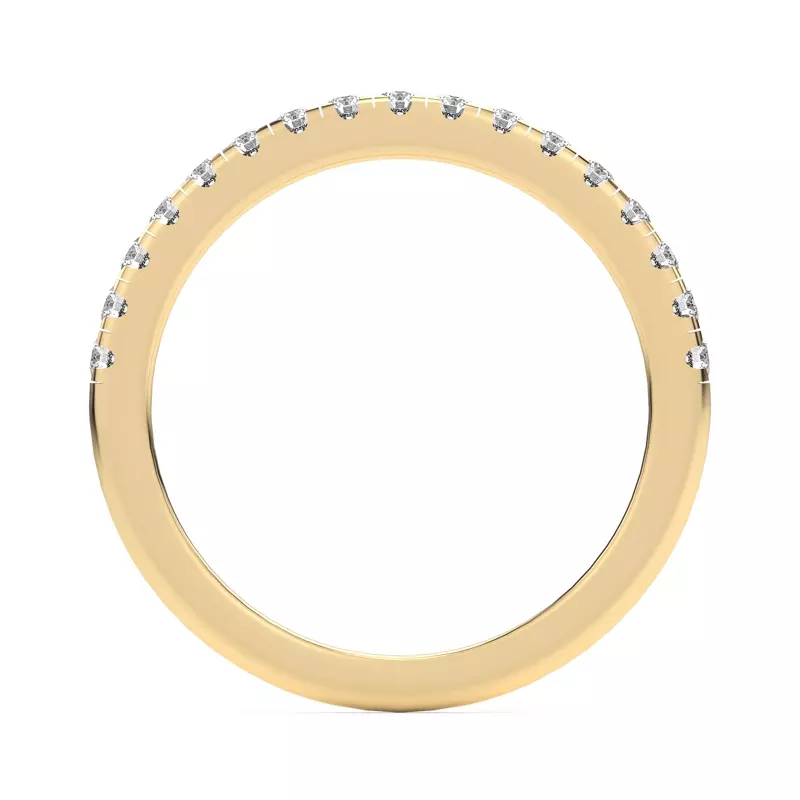 18K Yellow Gold Lexa Pavé Diamond Band