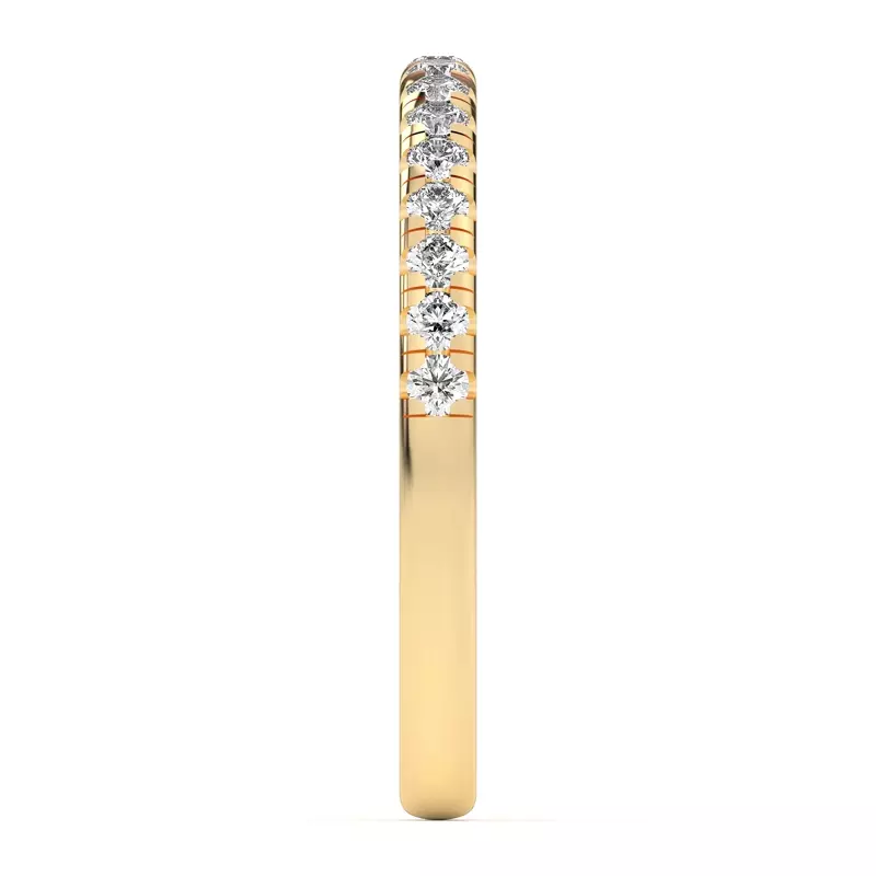 18K Yellow Gold Lexa Pavé Diamond Band