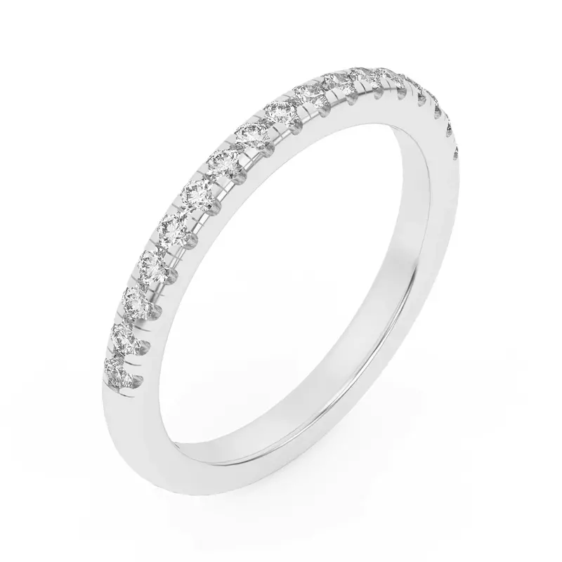 Platinum Lexa Pavé Diamond Band