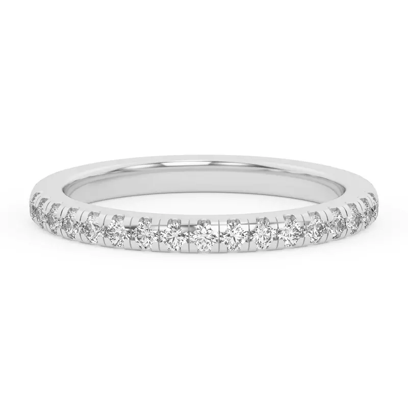 Platinum Lexa Pavé Diamond Band