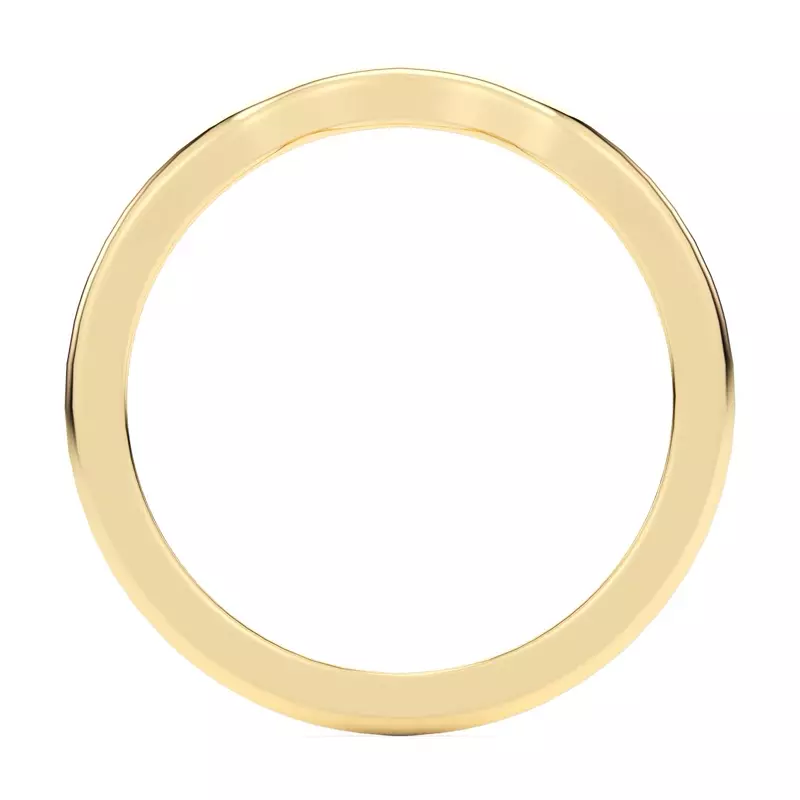 14K Yellow Gold Kelsey Curved Band