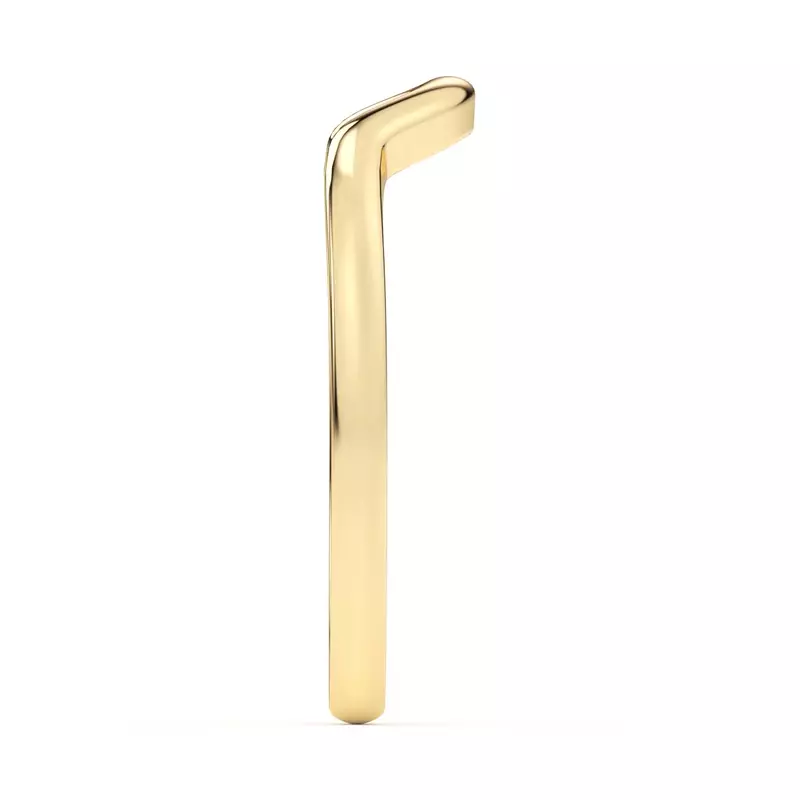 14K Yellow Gold Kelsey Curved Band