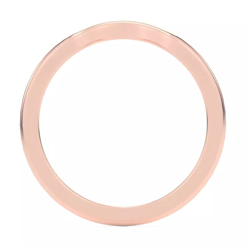18K Rose Gold Kelsey Curved Band