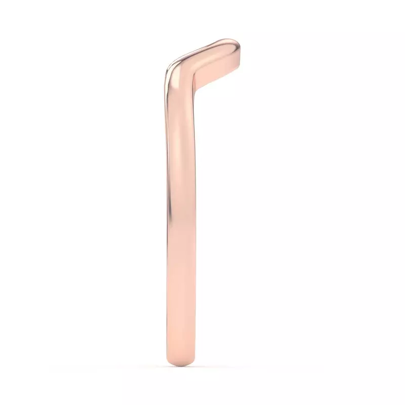 18K Rose Gold Kelsey Curved Band