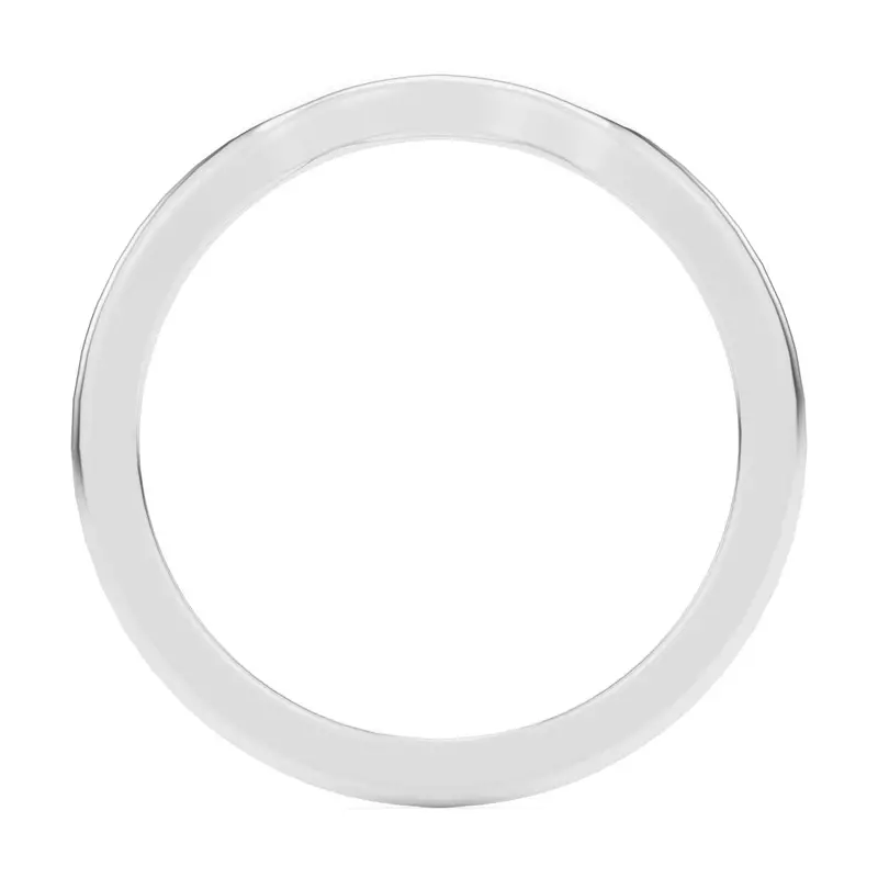 Platinum Kelsey Curved Band
