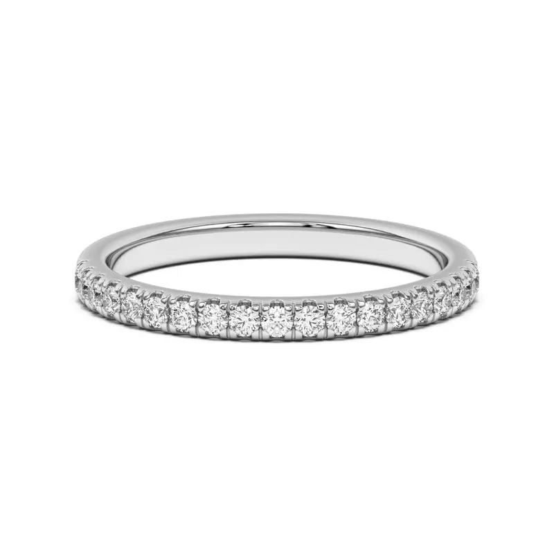 14K White Gold Clarissa Pavé Band