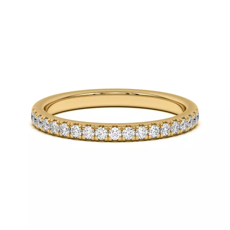 14K Yellow Gold Clarissa Pavé Band