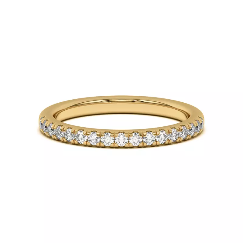 14K Yellow Gold Estelle Pavé Band