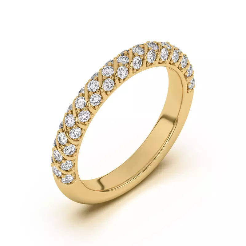 Madeline Pavé Trio Striped Band