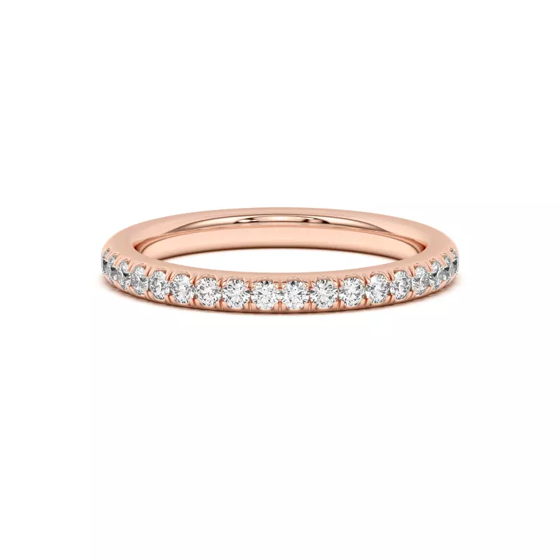 14K Rose Gold Coraline Pavé Band