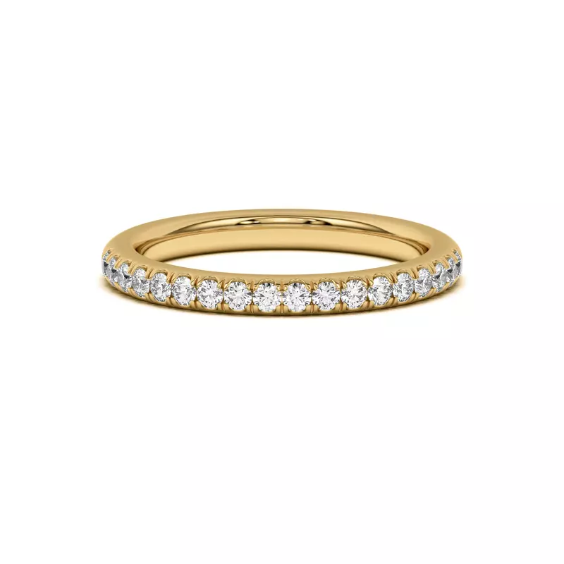 18K Yellow Gold Coraline Pavé Band