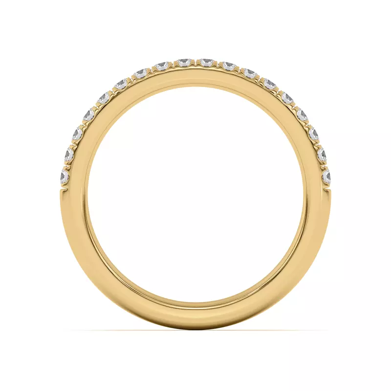 18K Yellow Gold Coraline Pavé Band