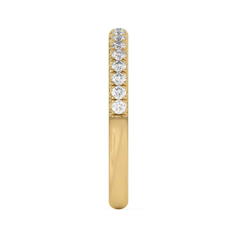 18K Yellow Gold Coraline Pavé Band