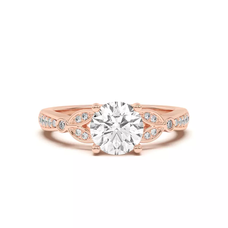 Fernanda Leaf Engagement Ring