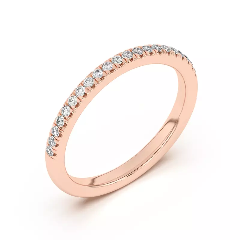 Nalani Curved Pavé Band