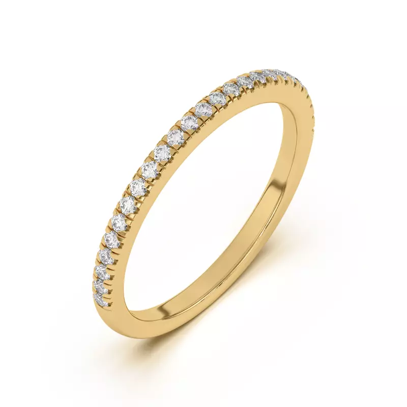 18K Yellow Gold Anja Pavé Band